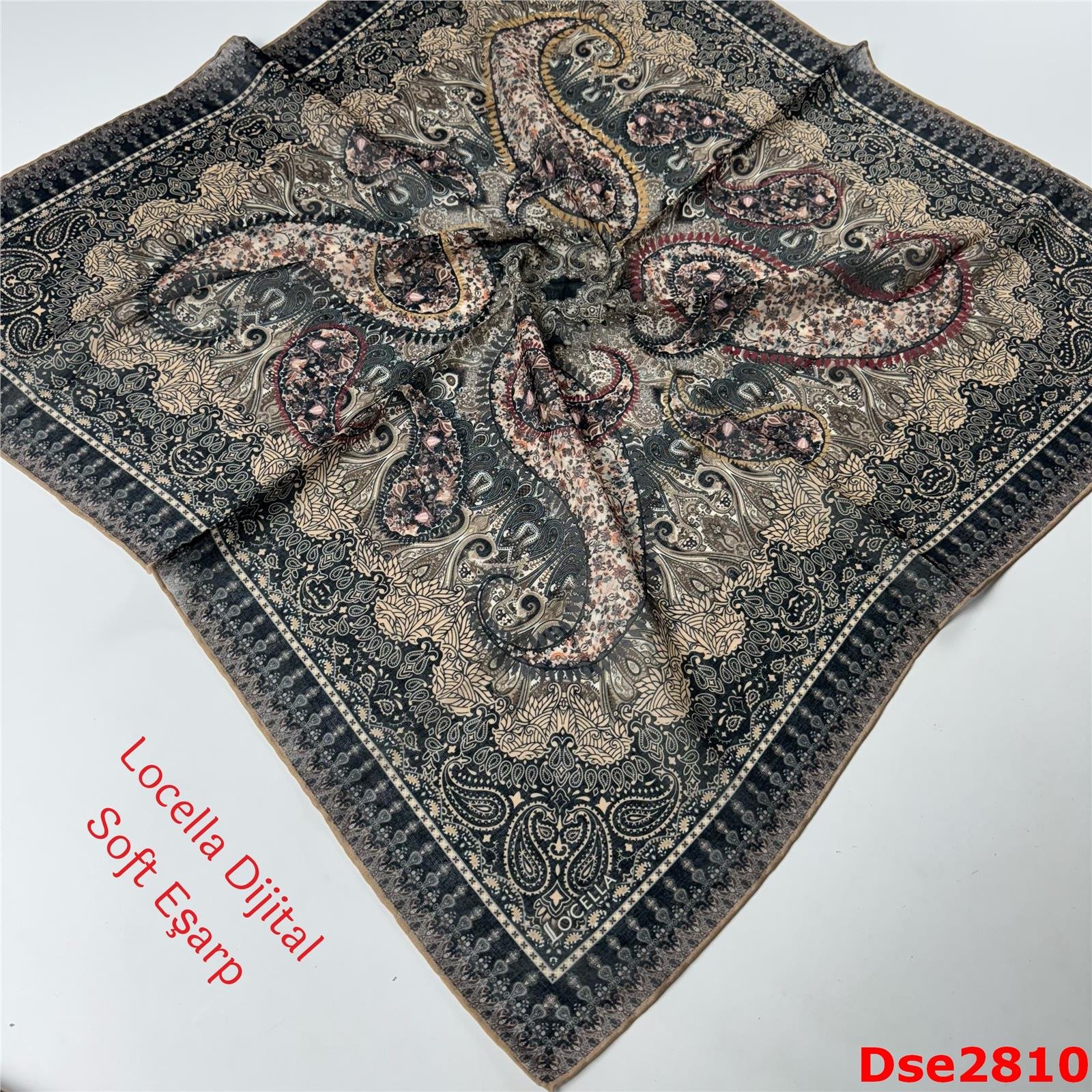 P-131 Locella El Dikişli Soft Eşarp