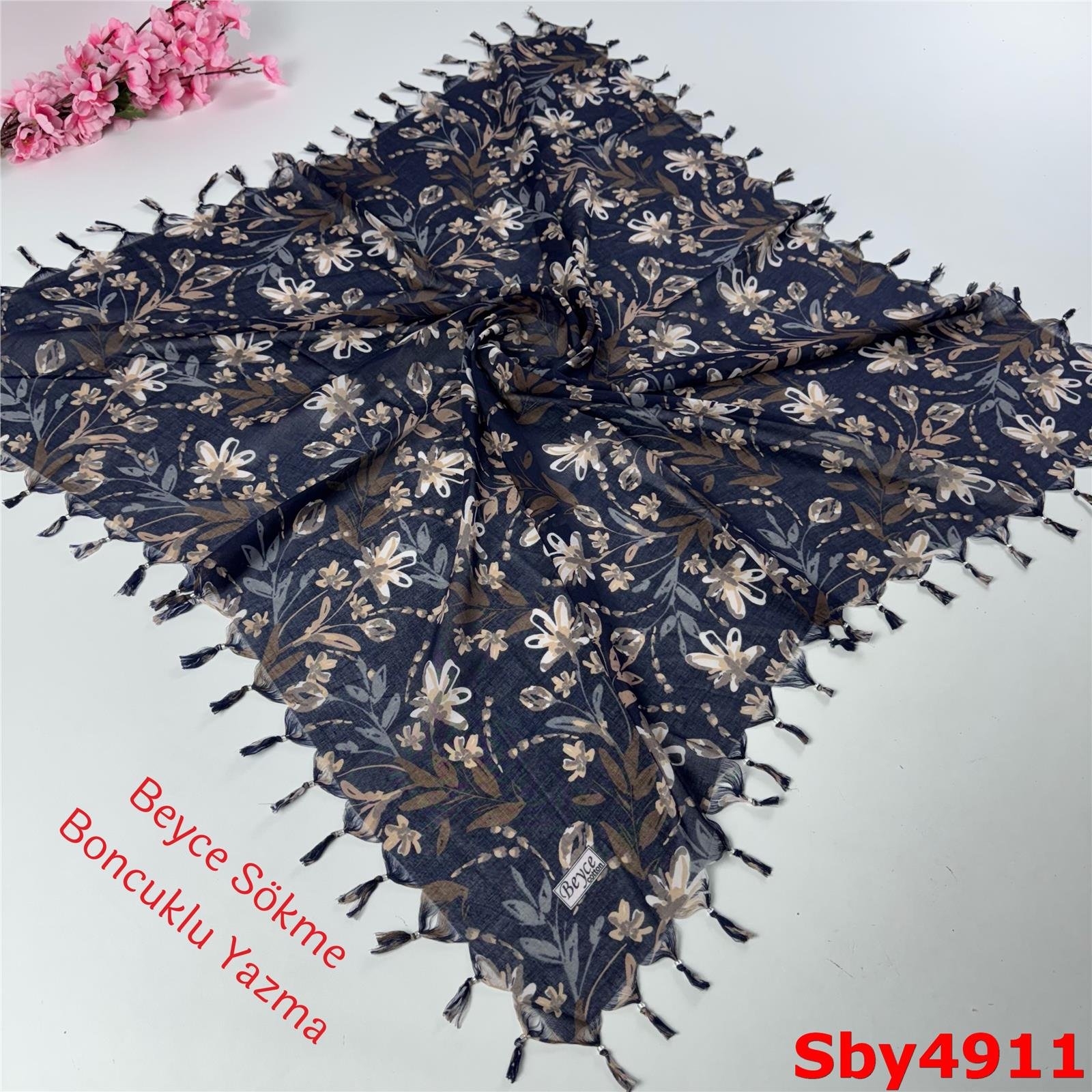 L-094 Beyce Sökme Boncuklu Yazma