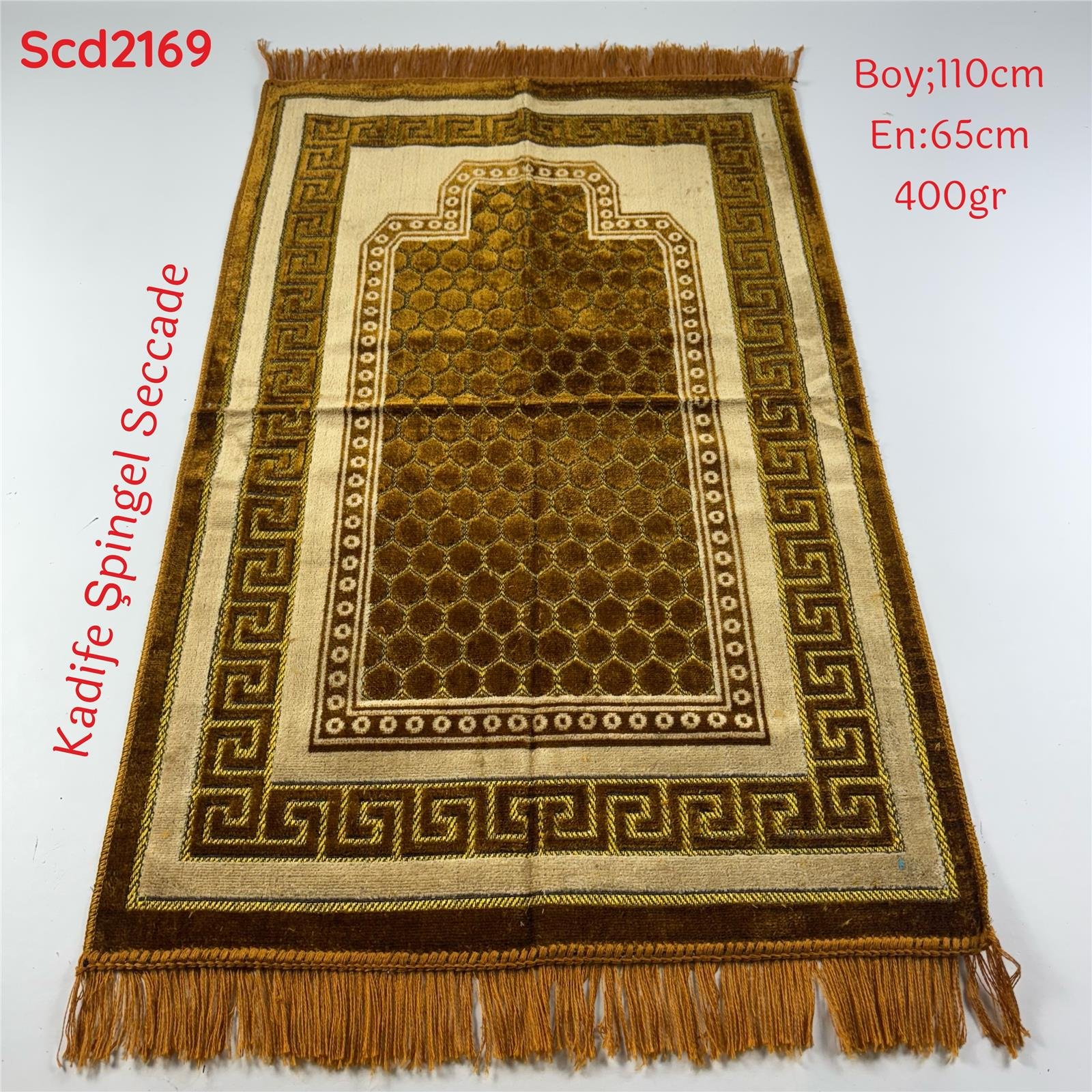 ZZ-913  Kadife Şpingel Seccade