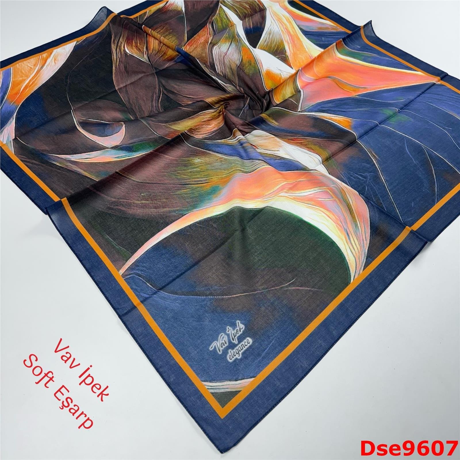 S-080 Vav İpek Soft Eşarp