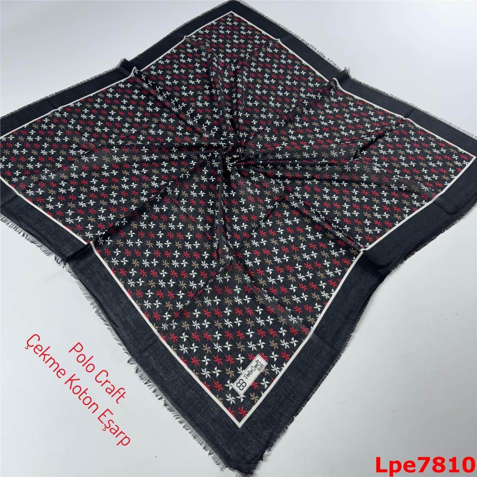 O-079 Polo Craft Çekme Coton Eşarp