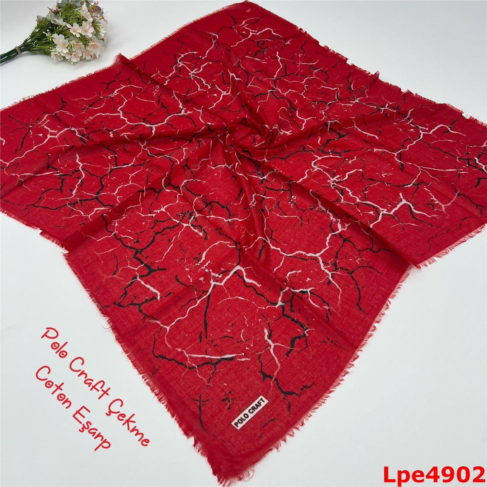 N-046 Polo Craft Çekme Coton Eşarp