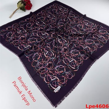 N-078 Bonjela Mono Pamuk Eşarp