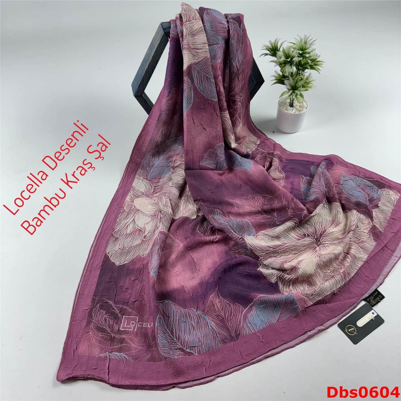 ZC-112 Locella Desenli Bambu Kraş Şal