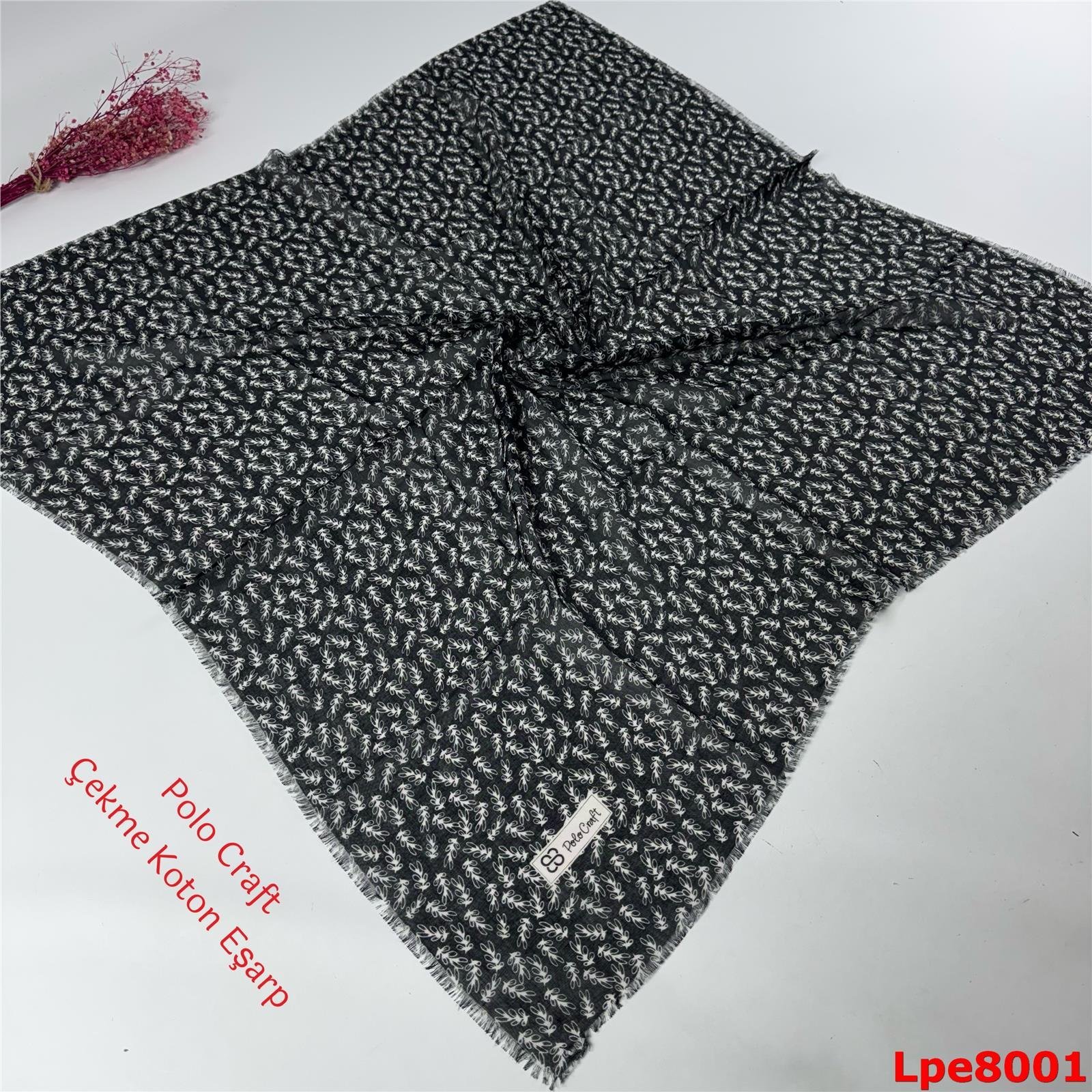 N-058 Polo Craft Çekme Coton Eşarp