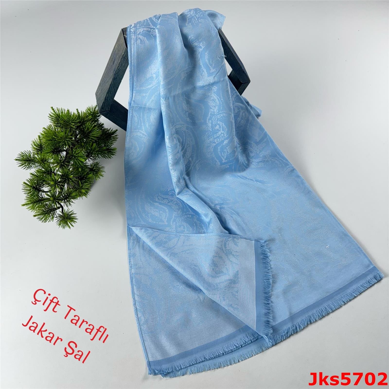 U-037 Çift Taraflı Jakarlı Şal