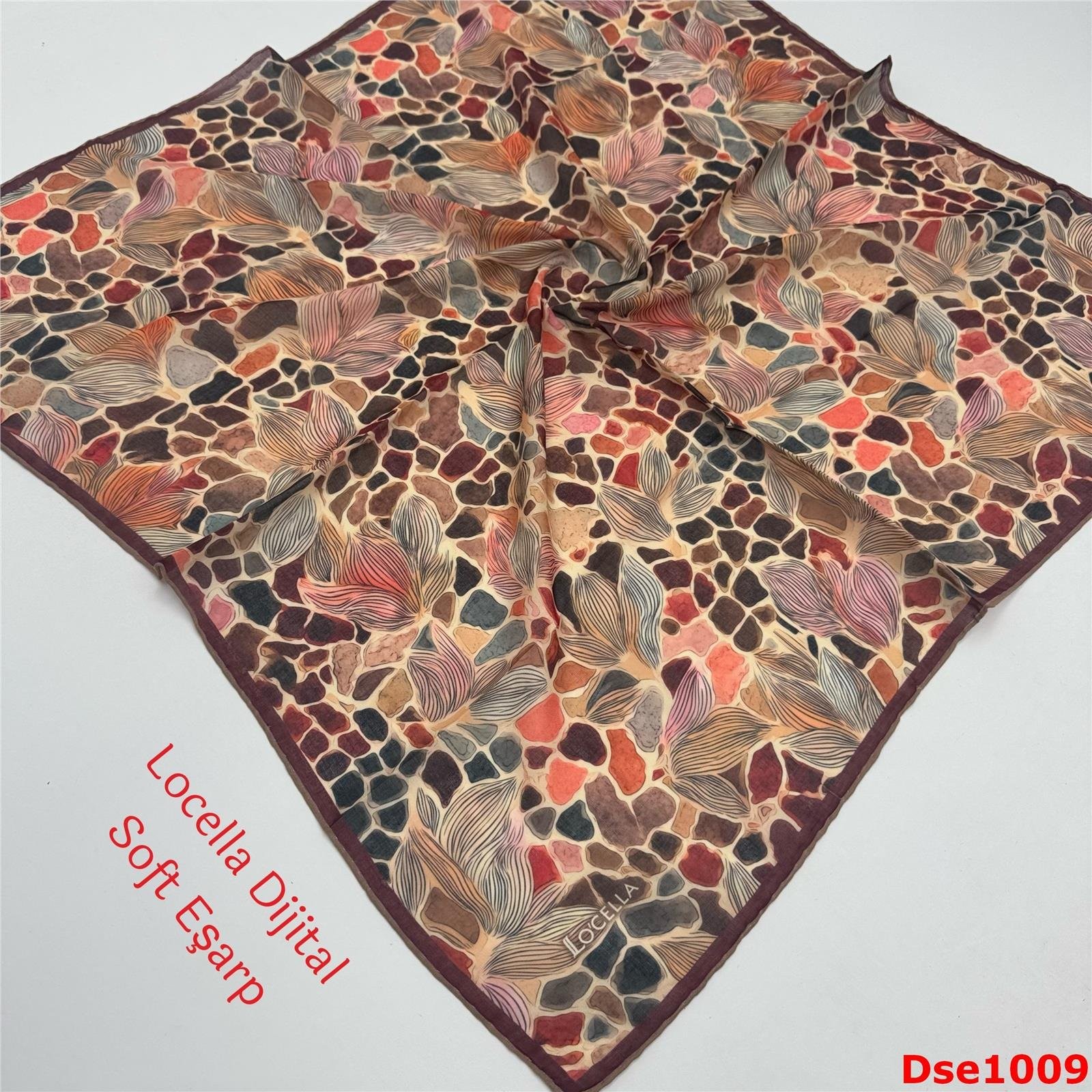 T-114 Locella El Dikişli Soft Eşarp