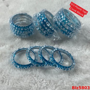 ZD-143 16'lı Plastik Taşlı Çocuk Bilezik