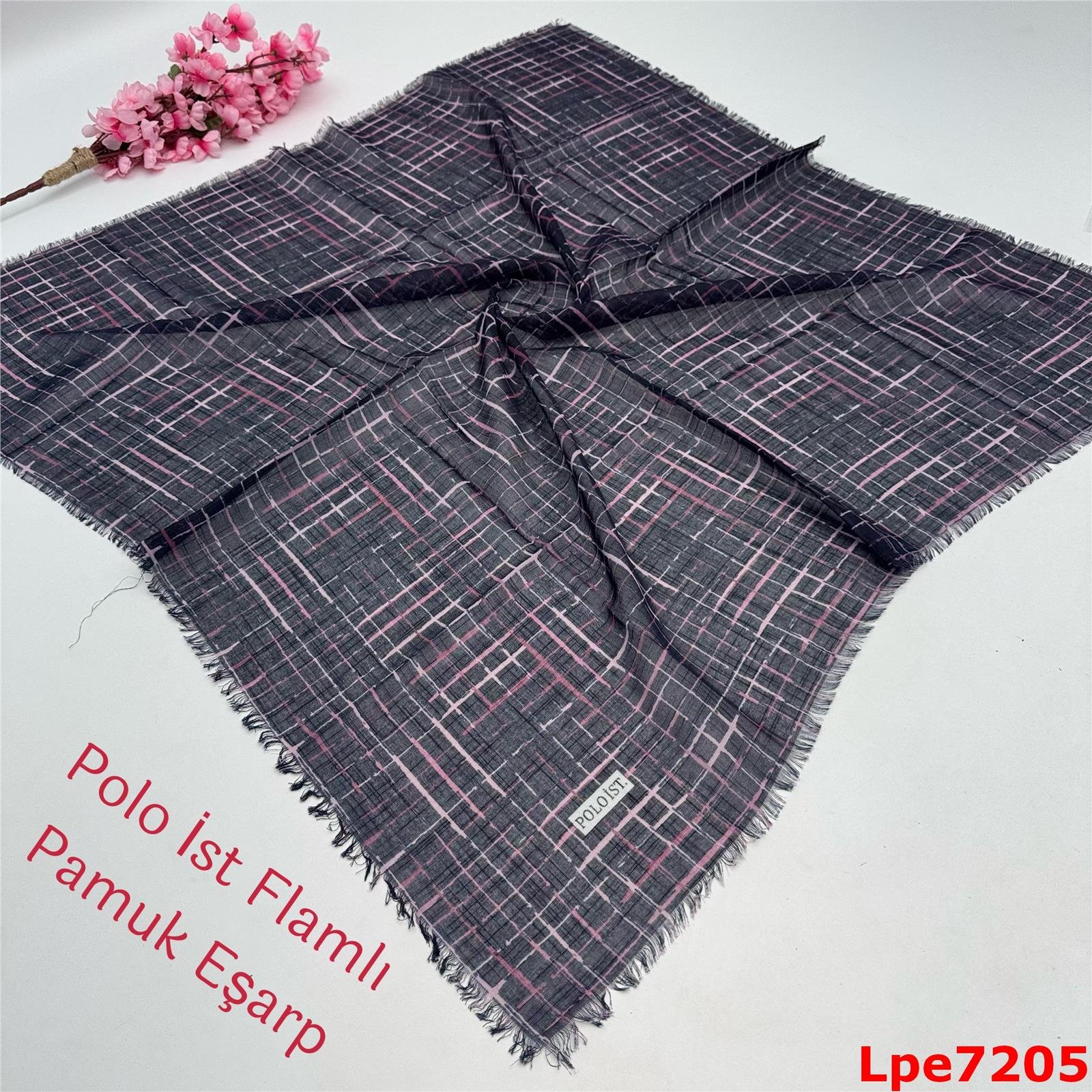 O-026 Polo İst Flamlı Pamuk Eşarp