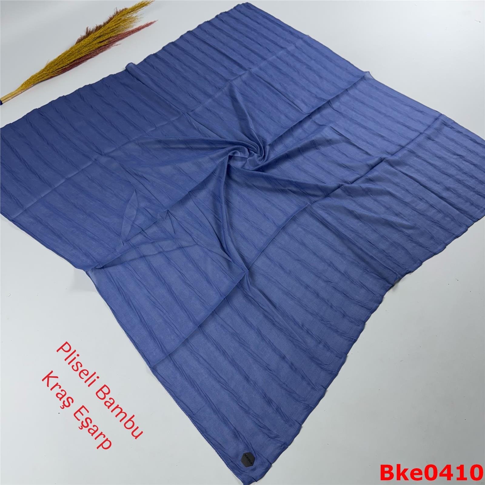 J-140 Pliseli Bambu Kraş Eşarp