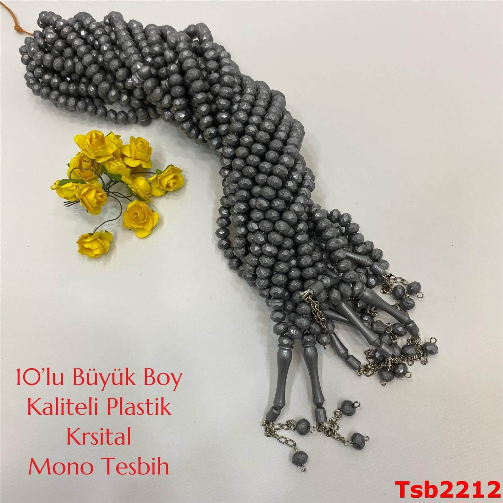 V-146 10'lu Büyük Boy Kaliteli Mono Kristal 99luk Tesbih