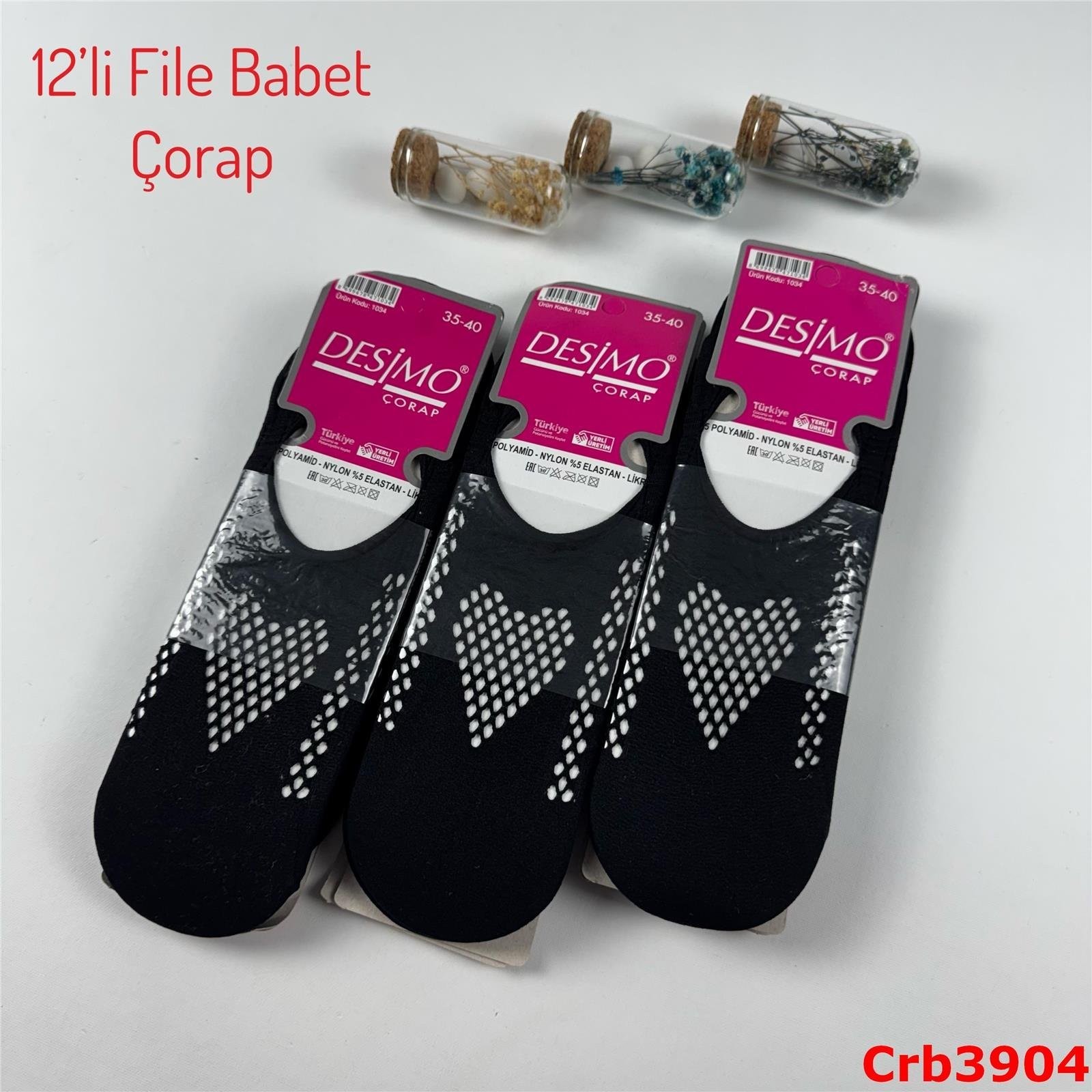 J-107 12'li File Babet Çorap