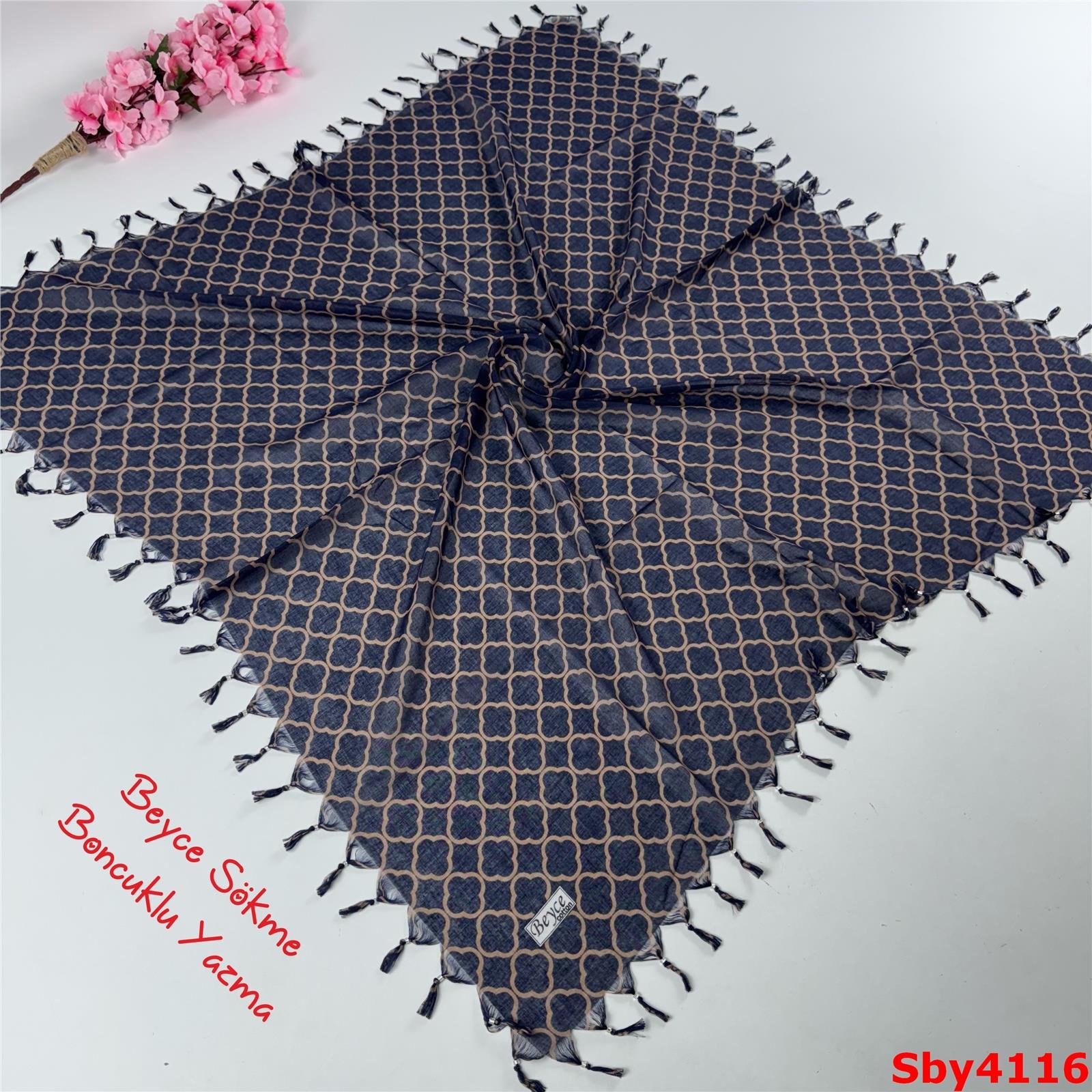 L-124  Beyce Sökme Boncuklu Yazma