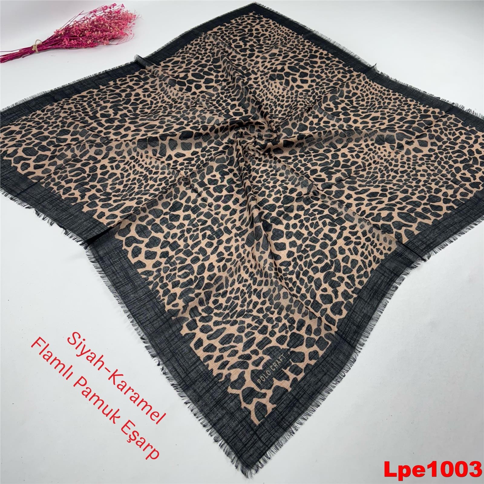 VA-018 Polo Craft Flamlı Pamuk Eşarp