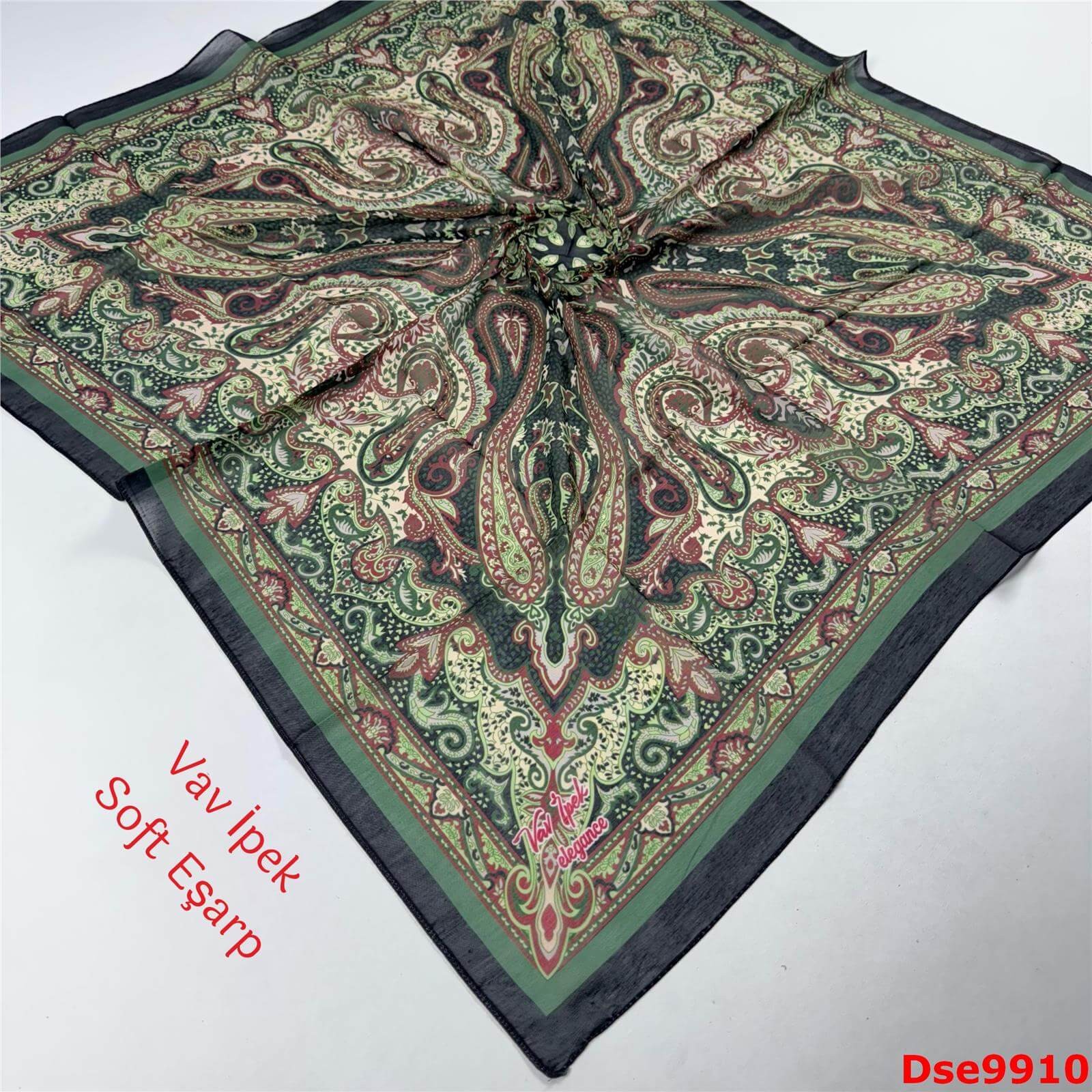 P-123 Vav İpek Soft Eşarp
