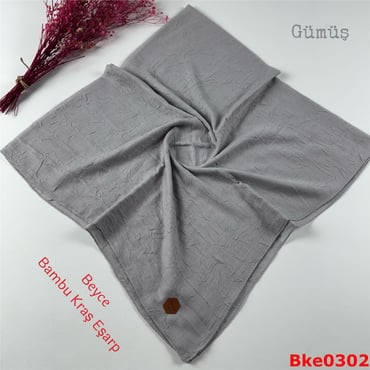 T-074 Beyce Bambu Kraş Eşarp
