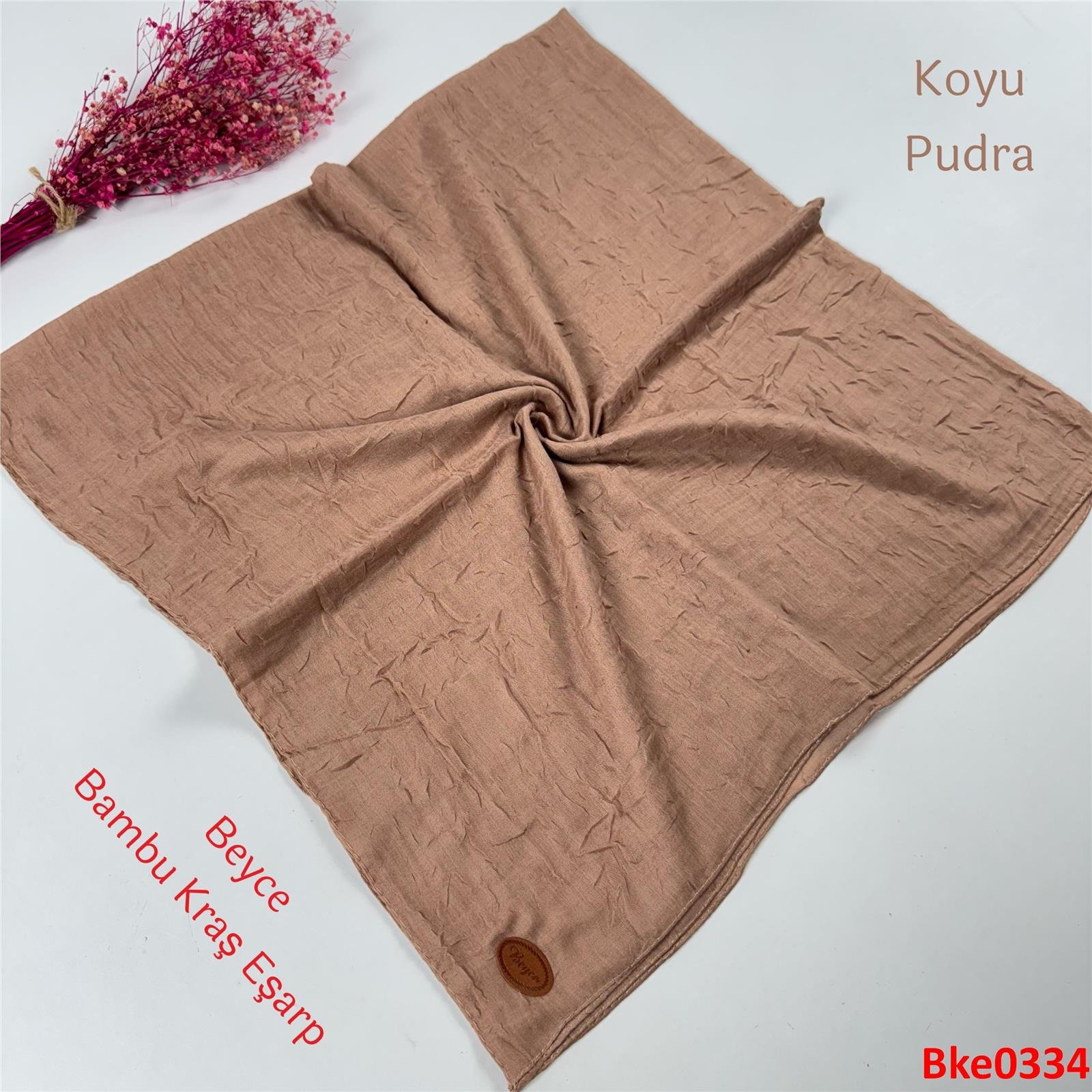 T-059 Beyce Bambu Kraş Eşarp