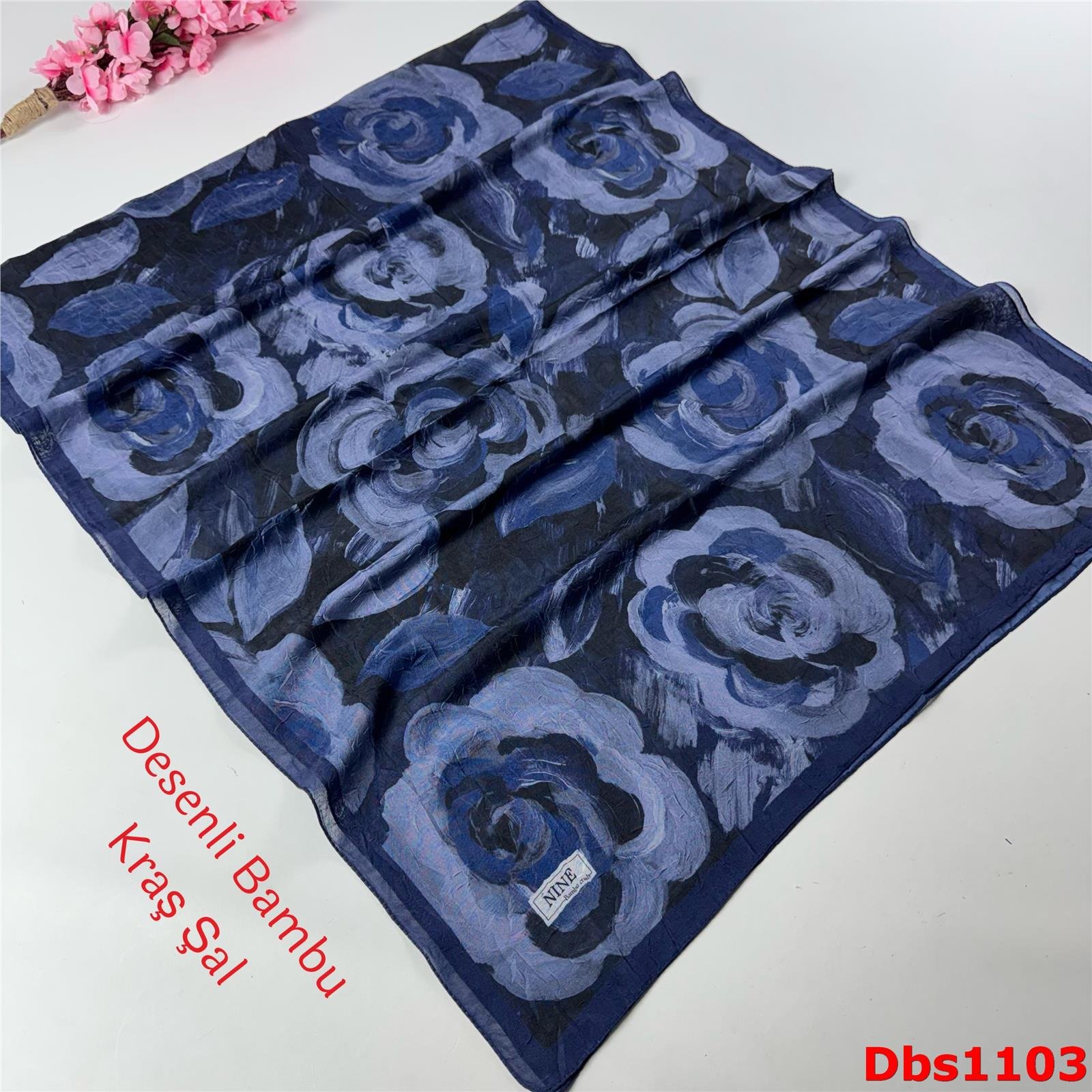 ZC-005 Nine Desenli Bambu Kraş Şal