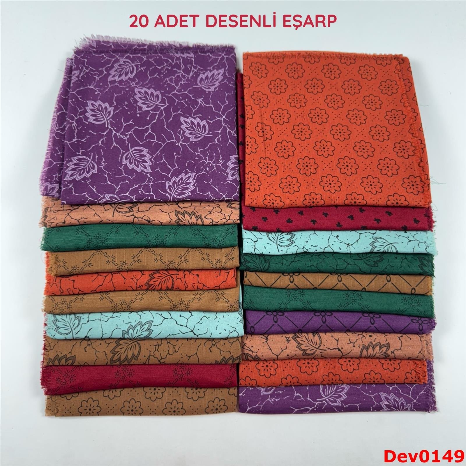 KAMPANYA.. 20 Adet Desenli Eşarp