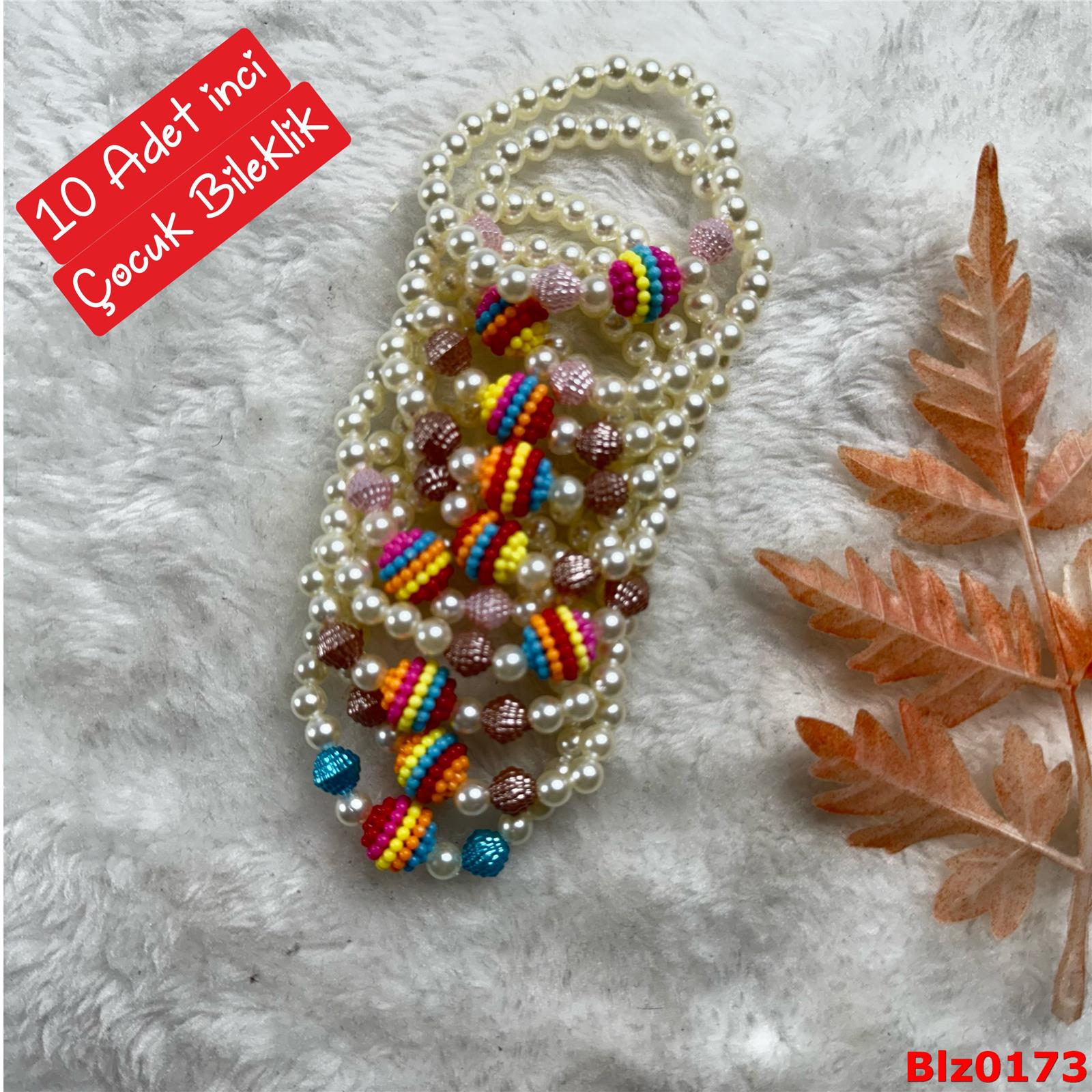 ZE-068 10 Adet İnci Esnek Renkli Bileklik