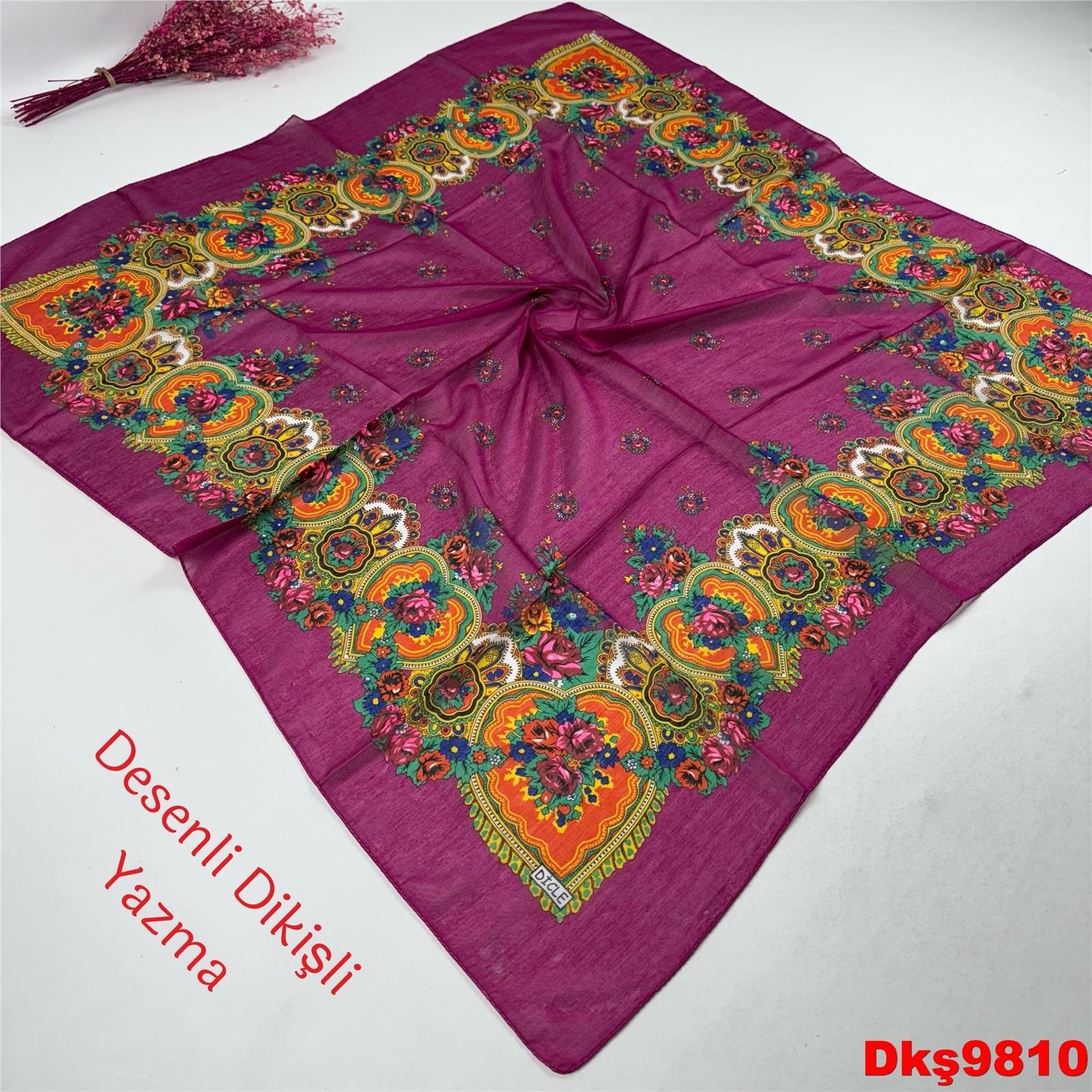 R-128  Desenli Dikişli Yazma