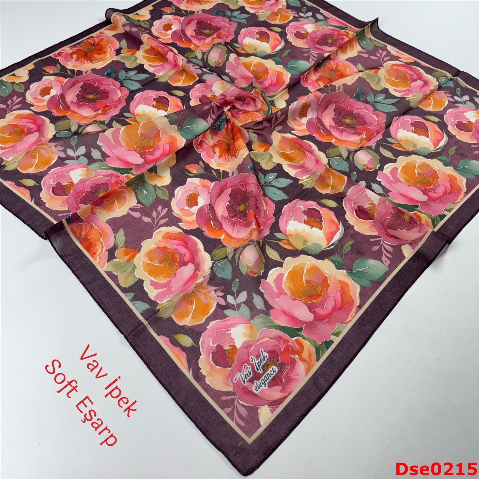 R-064 Vav İpek Soft Eşarp