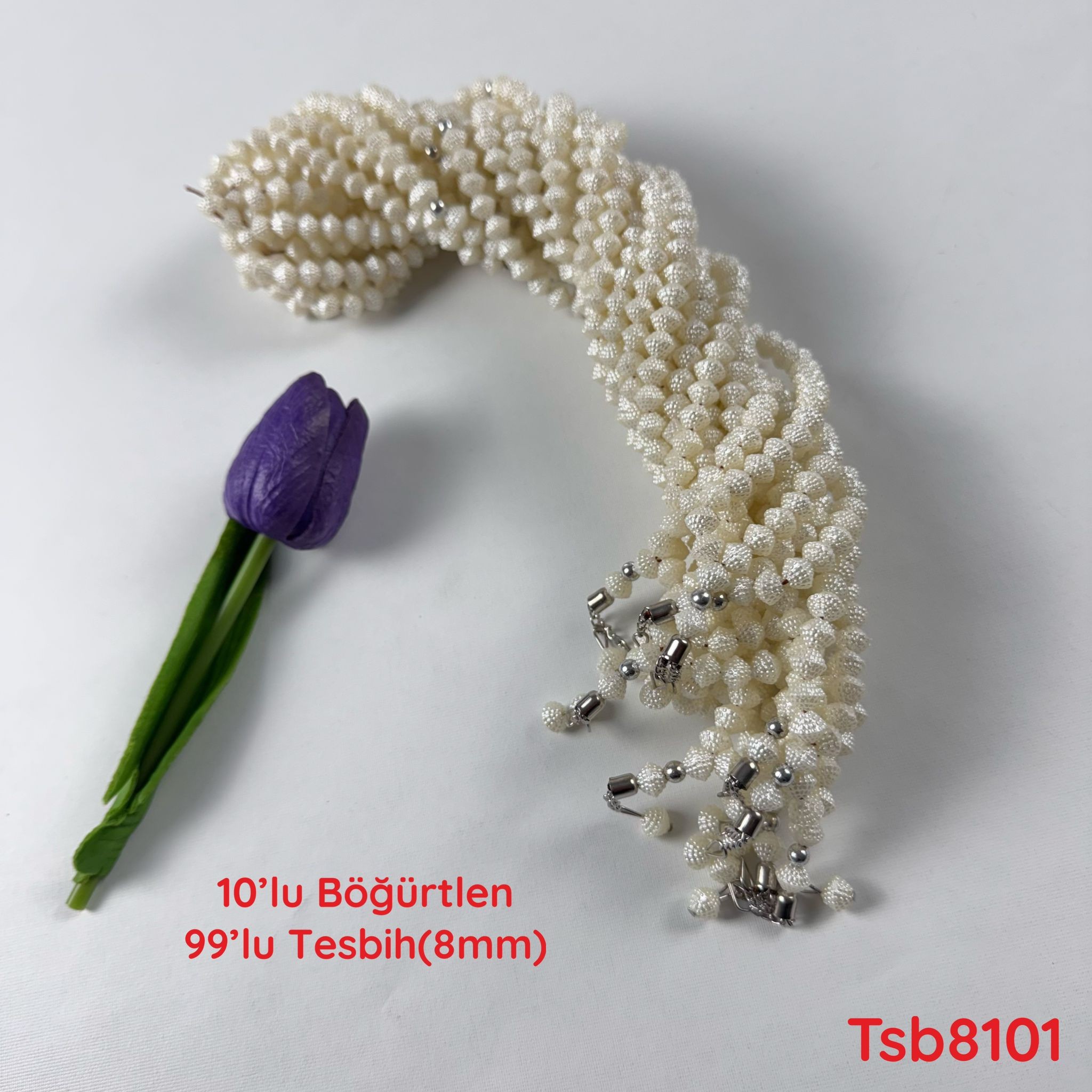 ZZ-188 10'lu Böğürtlen 99luk Tesbih (8mm)