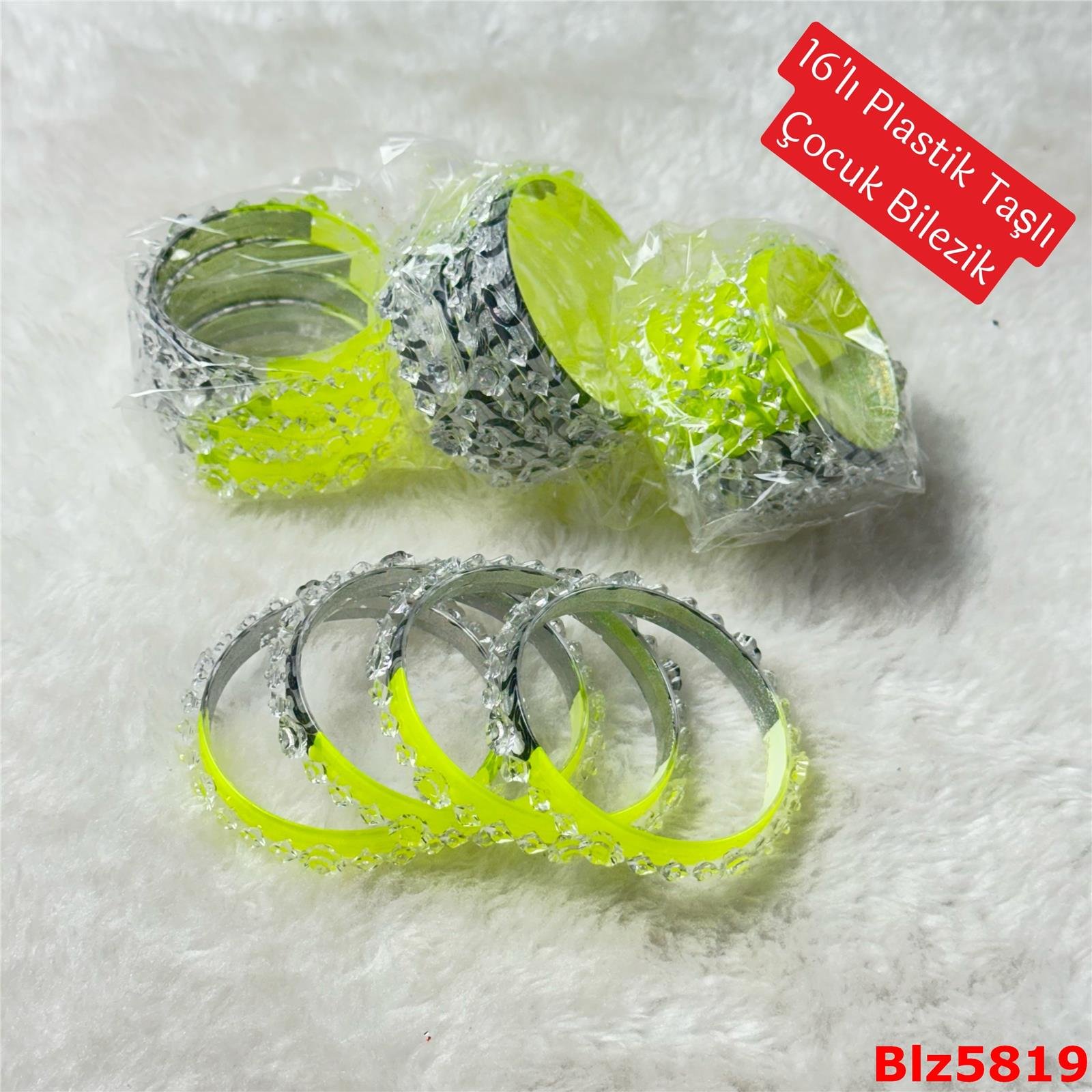 ZV-487 16'lı Plastik Taşlı Çocuk Bilezik