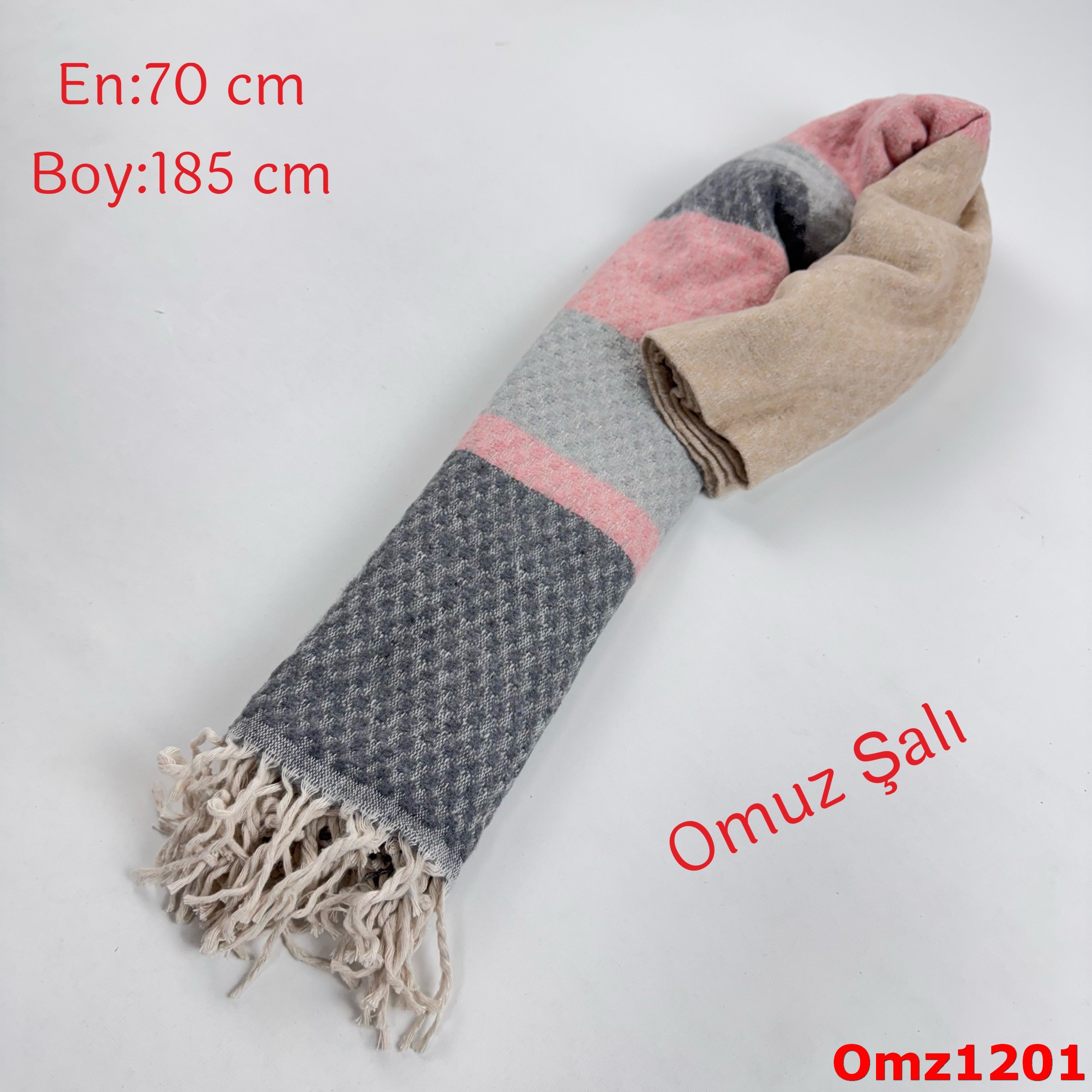 ZY-064 Düz Balıksırtı Omuz Şalı