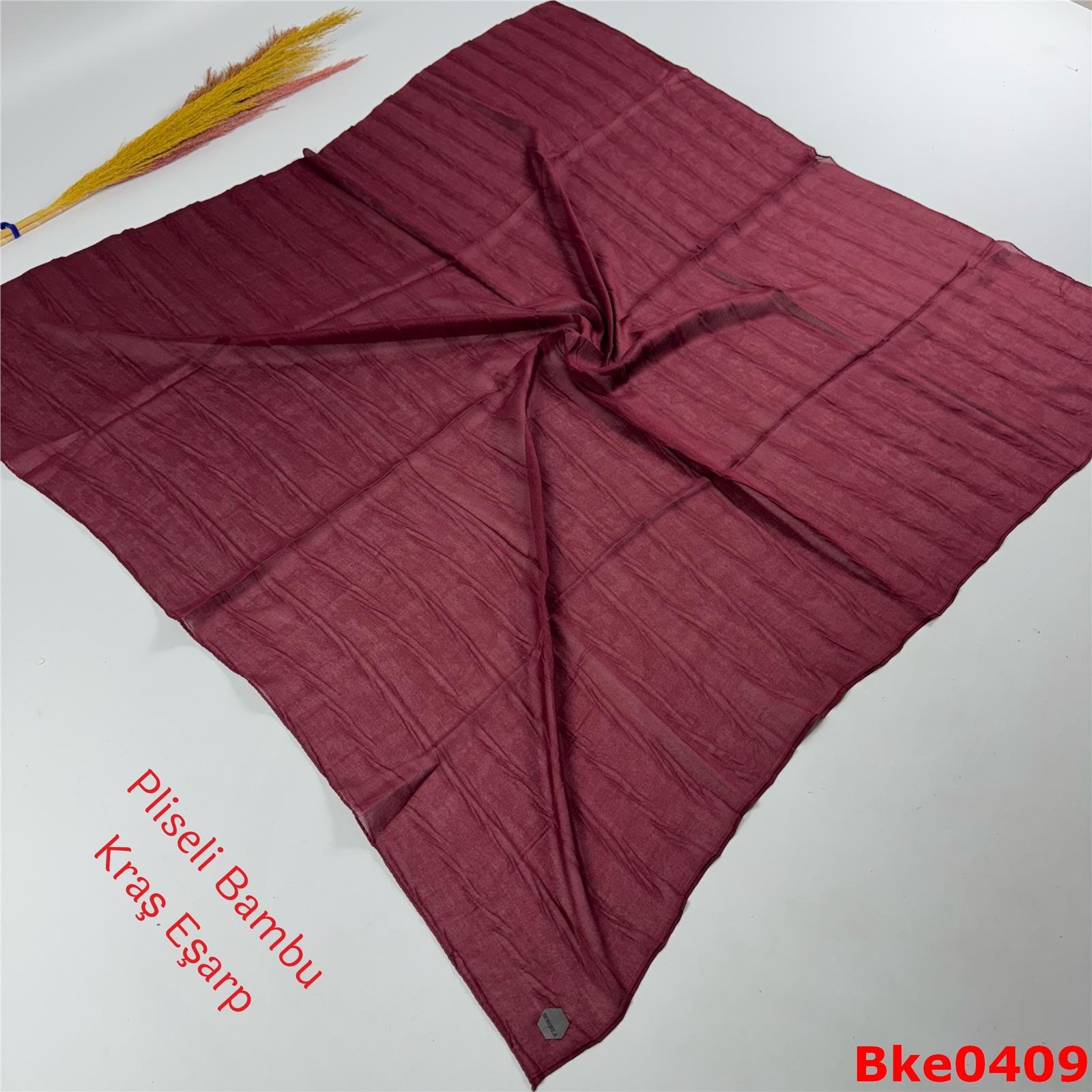 J-139 Pliseli Bambu Kraş Eşarp
