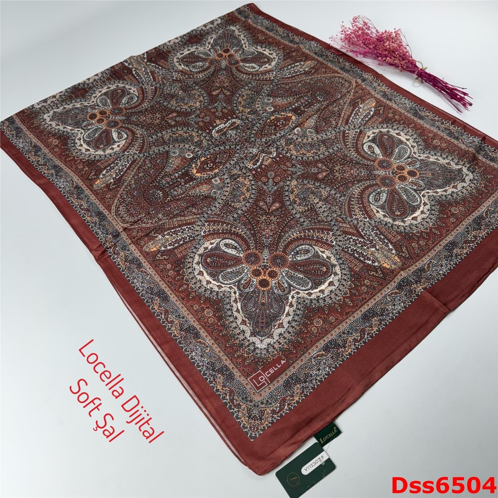 ZA-073 Locella Desenli Soft Şal