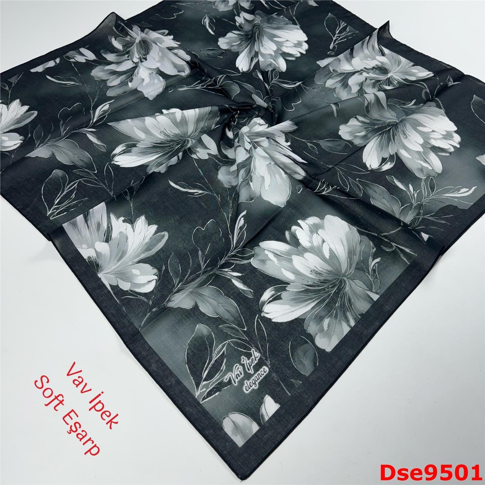 R-091 Vav İpek Soft Eşarp