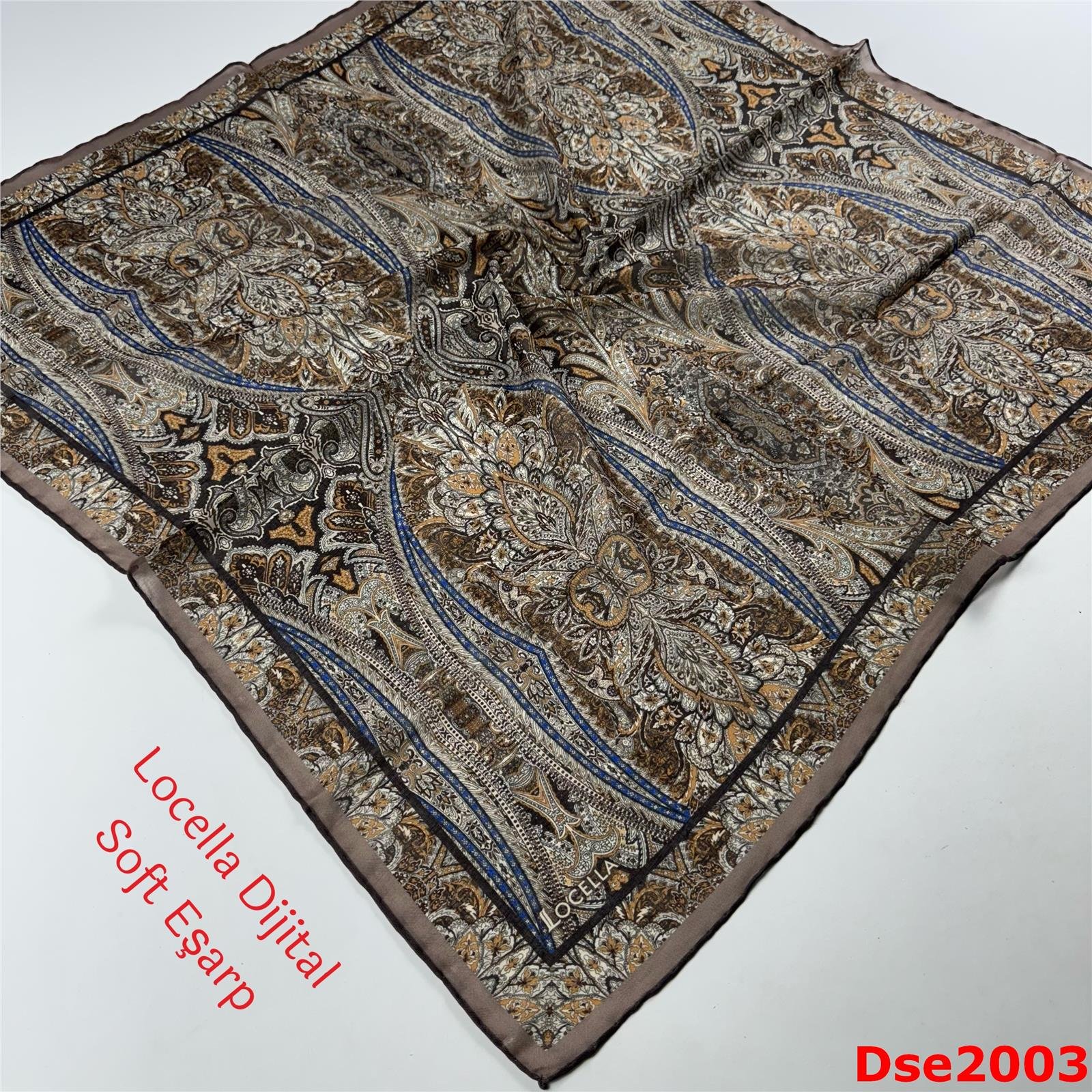 R-003 Locella El Dikişli Soft Eşarp