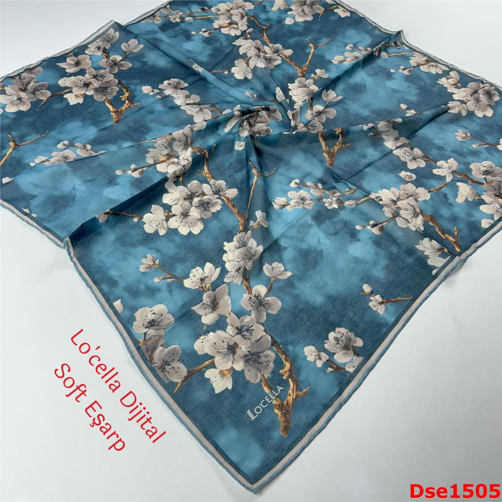 P-130 Locella El Dikişli Soft Eşarp
