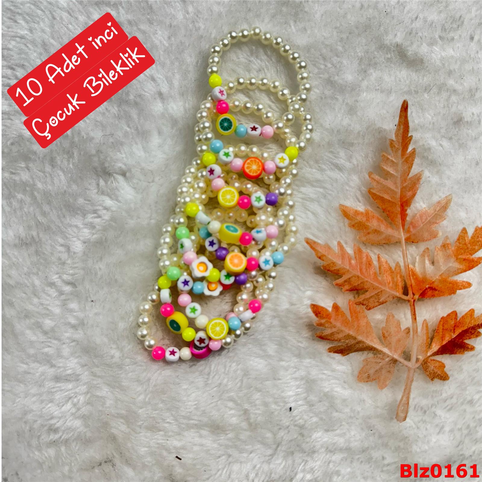 ZE-051 10 Adet İnci Esnek Renkli Bileklik