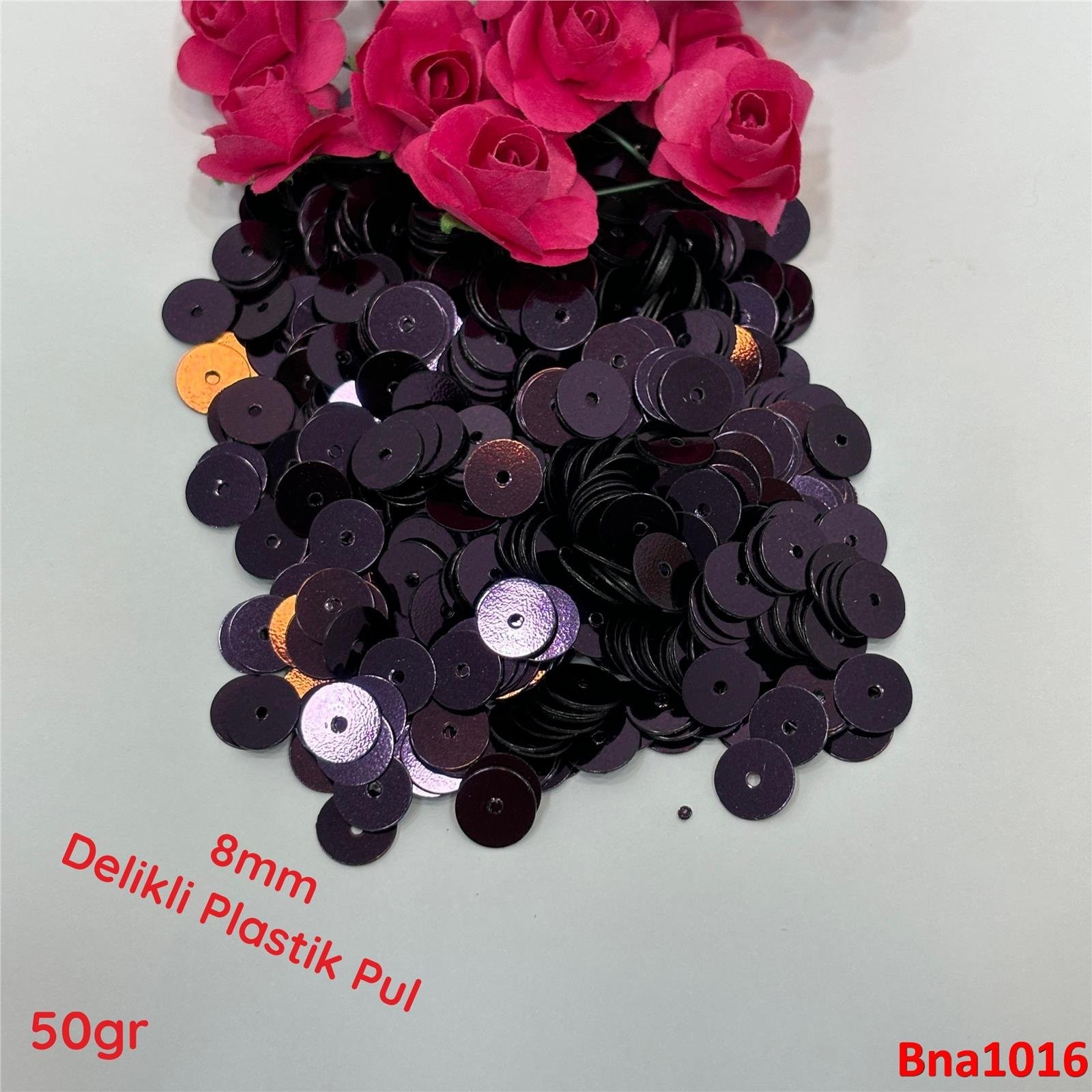 R-151 8mm Ortadan Delikli Plastik Pul