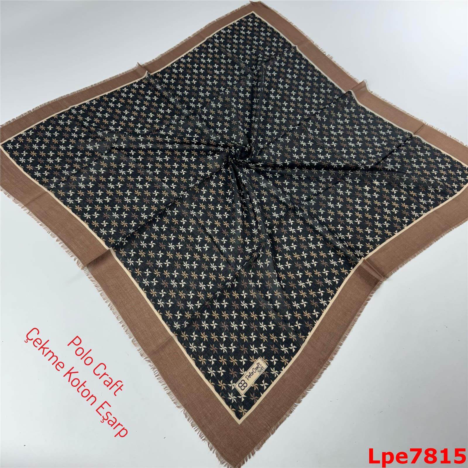 O-097 Polo Craft Çekme Coton Eşarp