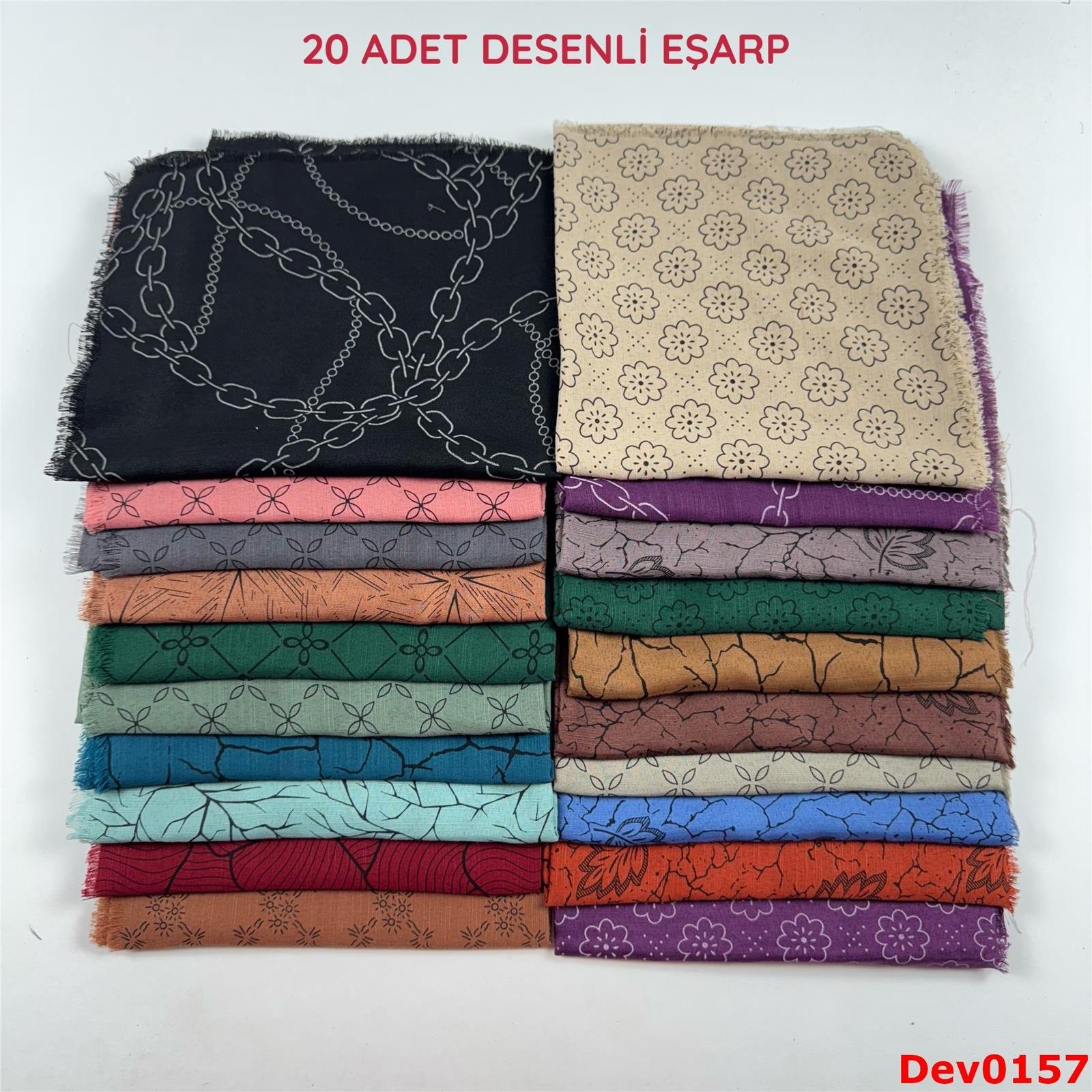 KAMPANYA.. 20 Adet Desenli Eşarp