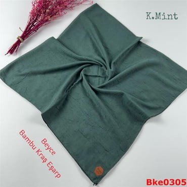 T-077 Beyce Bambu Kraş Eşarp