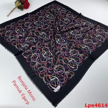 N-086 Bonjela Mono Pamuk Eşarp
