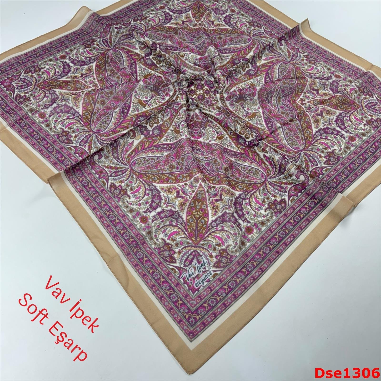 R-113 Vav İpek Soft Eşarp