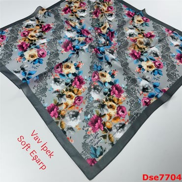 S-104 Vav İpek Soft Eşarp