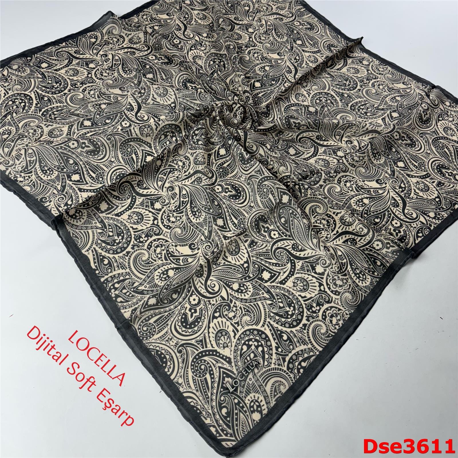 S-107 Locella El Dikişli Soft Eşarp