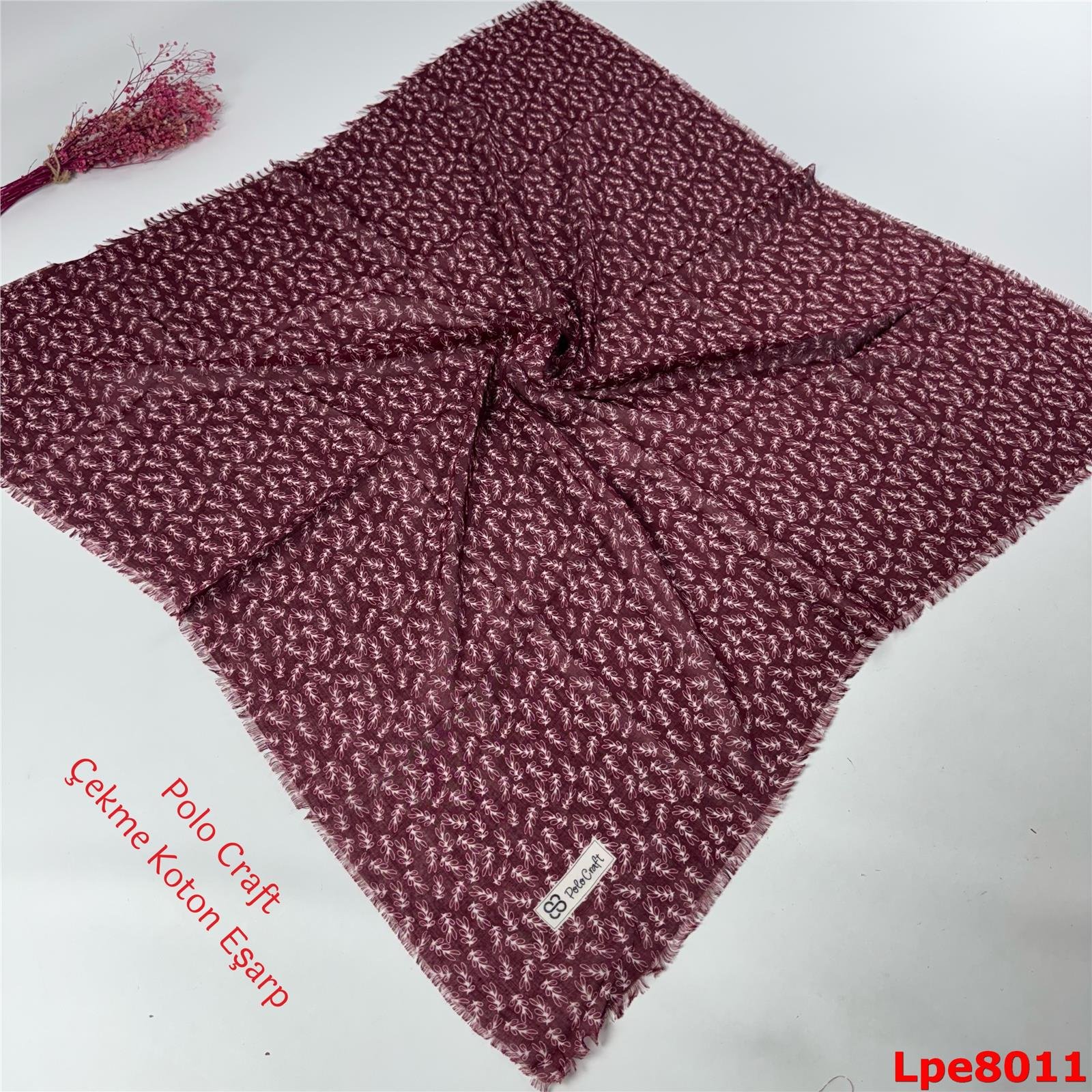 N-082 Polo Craft Çekme Coton Eşarp
