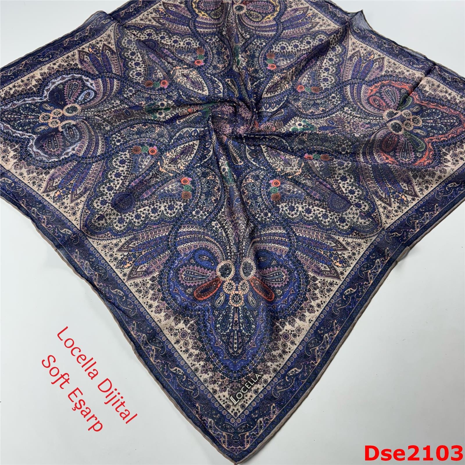 R-047 Locella El Dikişli Soft Eşarp