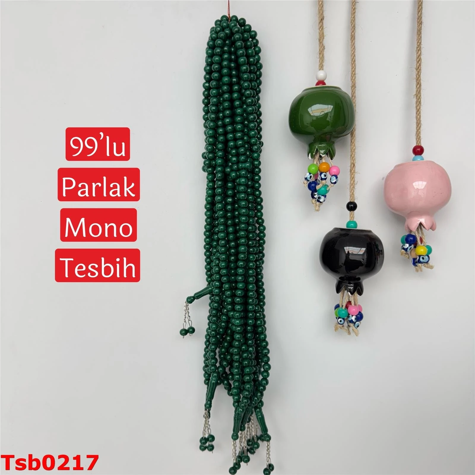 ZZ-362 Parlak Mono 99'lu Tesbih(10mm)
