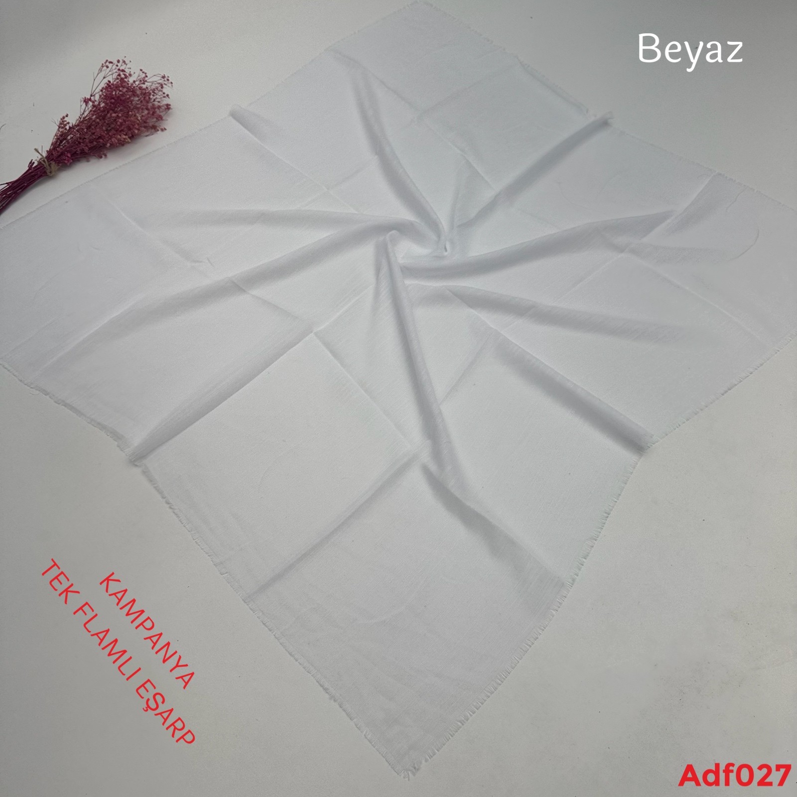 ZH-027 Kampanya Tek Flamlı Eşarp