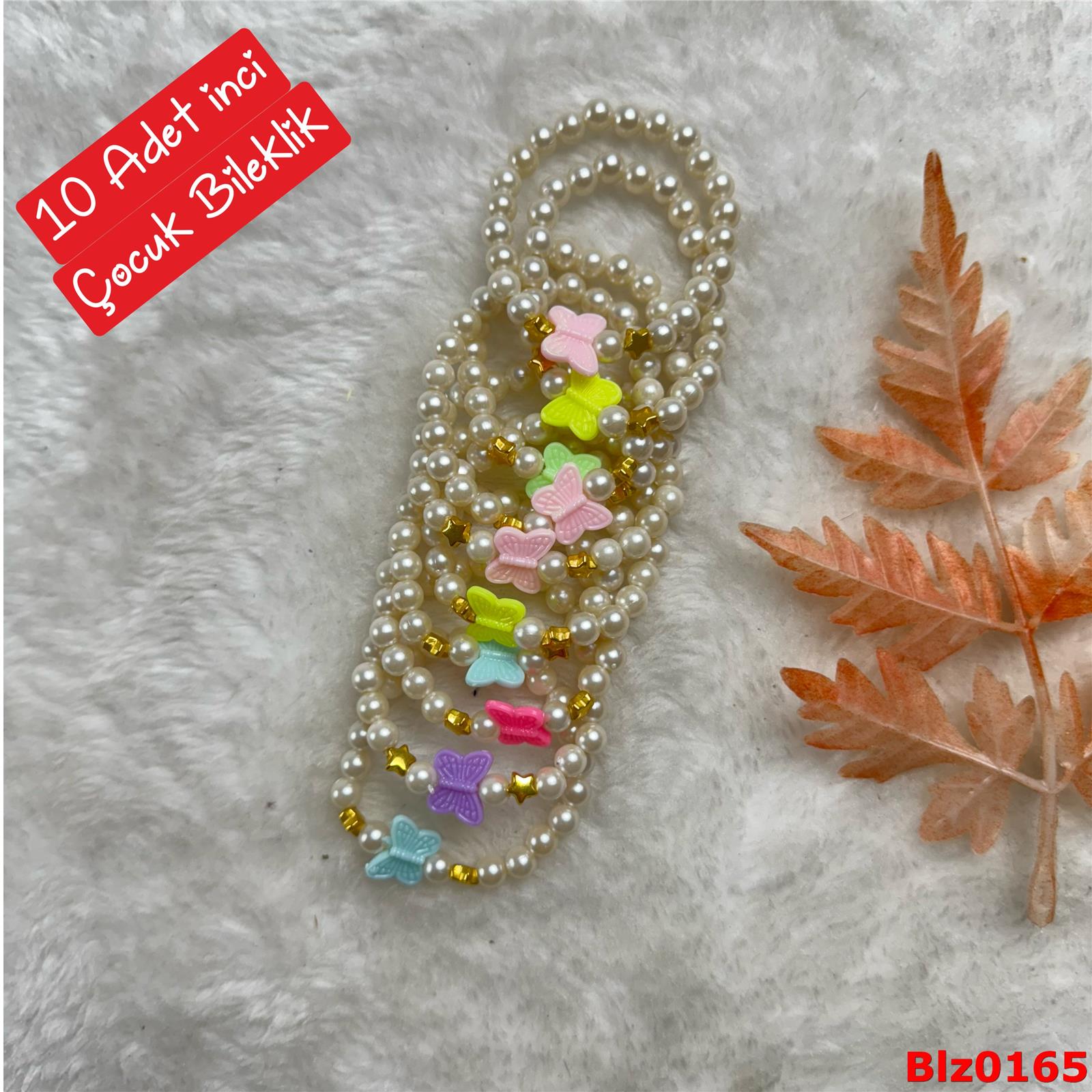 ZE-056 10 Adet İnci Esnek Renkli Bileklik