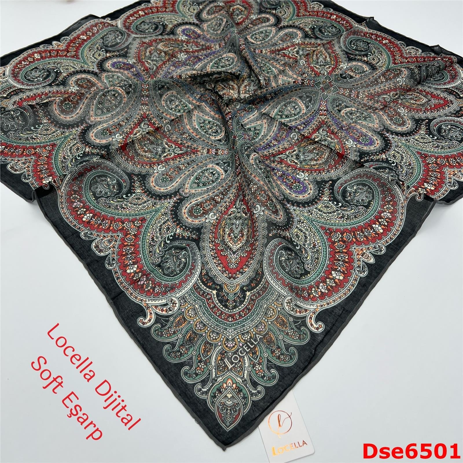 R-001 Locella El Dikişli Soft Eşarp