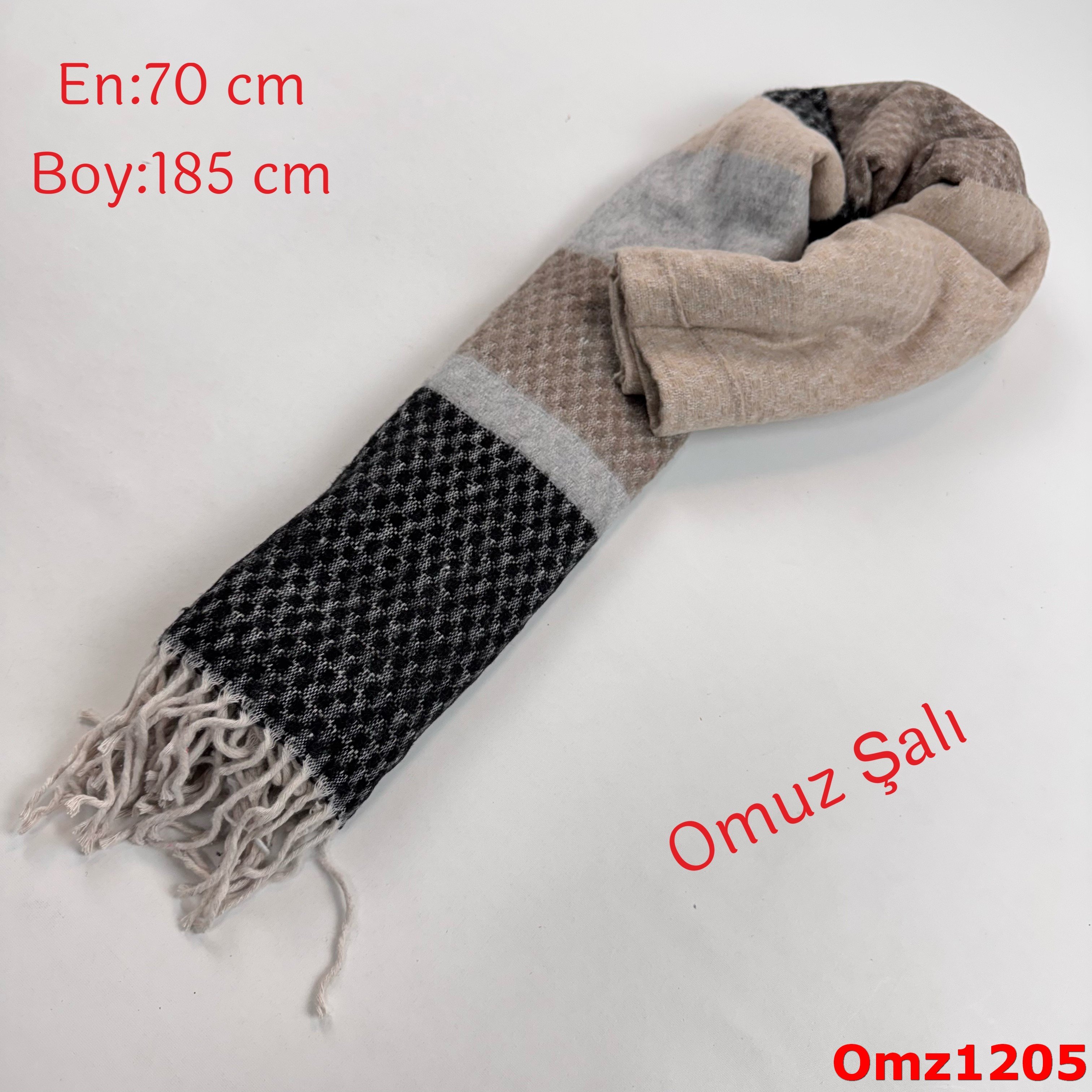 ZY-068 Düz Balıksırtı Omuz Şalı